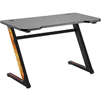 Spēļu datora galds Nanors Rs120, moderns dizains, viegls un stabils Maksimālā slodze 50 kg, melns oranžs, 618690