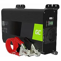 Strāvas pārveidotājs Green Cell Pro Car Power Inverter Converter 12V to 230V 300W/ 600W Pure sine 522325