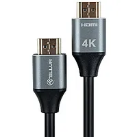 Tellur High Speed Hdmi 2.0 cable, 4K 18Gbps plug-plug Ethernet gold-plated 3M black 743437