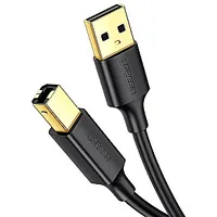 Usb 2.0 A-B printer cable Ugreen Us135, gold plated, 1.5M Black 712895