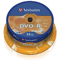 Verbatim 25X Dvd-R 4,7Gb 16X Sp 66141