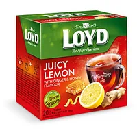 Zāļu tēja Loyd Pyramids Juicy Lemon ar ingveru un medu, sildošu efektu, 20X2G 557191