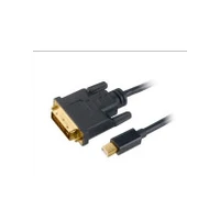 Akasa Displayport Mini kabelis  Dvi-D melns Ak-Cbdp18-18Bk Kabel 1.8M czarny