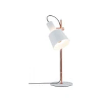 Galda lampa Paulmann Neordic Haldar maks. 1X20W E14 230V balts/varš matēts metāls Lampa max. Mat Metal