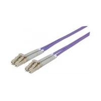 Intellinet Network Solutions Lc/Lc Om4 optiskās šķiedras plākstera vads 50/125Um Duplex Multimode. 1M. violets 750875 Patchcord fioletowy