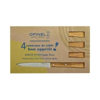 Opinel 4 galda nažu komplekts Bon Appetit South Olive Wood No 125 Set of table knives