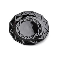 Affek Design Adel Black Pusdienu šķīvis 24 cm Talerz obiadowy 24Cm