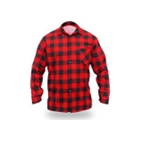 Dedra flaneļa krekls sarkans. Xl izmērs. 100 kokvilna Bh51F1-Xl Koszula flanelowa czerwona. rozmiar Xl.
