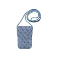 Guess 4G metāla skripta logotips  Crossbody tālruņa soma Zila Metal Script Logo Torebka crossbody na telefon niebieski