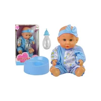 Lean Sport Baby Doll Blue Potty Pee Drinks Bow 24 cm Lalka Bobas Niebieska Nocnik Siusia Pije Kokardka