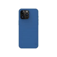 Nillkin Super Frosted Shield Pro magnētiskais futrālis iPhone 15 Max zils Etui Magnetic Case na niebieskie