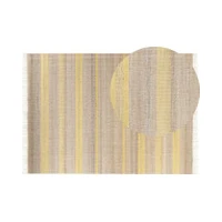 Beliani džutas paklājs 160 x 230 cm bēšs un dzeltens Talpur Lumarko Dywan juty