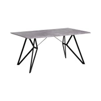 Beliani Ēdamistabas galds 160 x 90 cm Buscot betona efekts Do jadalni efekt betonu