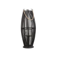 Shumee koka laterna 84 cm melna Tahiti Lampion drewniany czarny