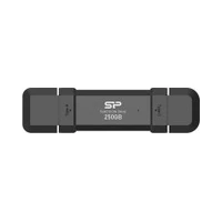 Pendrive Silicon Power Portable External Ssd Ds72 250 Gb N/A Usb Type-A. Type-C 3.2 Gen 2 Black