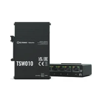 Slēdzis Teltonika Industriālais slēdzis Tsw010 5Xrj45 porti 10/100Mbps Switch porty