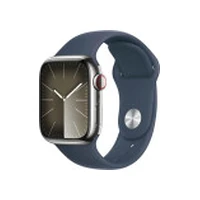 Viedpulkstenis Apple sudraba nerūsējošā tērauda sporta M/L zils Mrj33Qp/A Smartwatch Watch Gps Cellular 41Mm Silver Stainless Steel Sport Niebieski