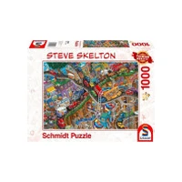 Schmidt Spiele Puzzle Pq 1000 Stīvs Skelets Sastrēgumstunda G3 Steve Skeleton Godziny szczytu