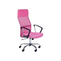 Beliani biroja krēsls Regulējams rozā Design Lumarko Biurowe regulowane