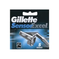 Gillette Sensor Excel nomaiņas skuvekļa asmeņi Wymienne ostrza do maszynki golenia 5Szt