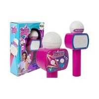 Lean Sport bērnu mikrofons bezvadu karaoke Bluetooth skaļrunis rozā krāsā 7827 Mikrofon Bezprzewodowy Karaoke