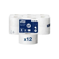 Tork Mini Jumbo tualetes papīra rullis. balts Advanced Papier toaletowy roli mini Jumbo.