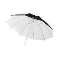 Walimex Reflex lietussargs melns/balts. 150Cm 17659 Umbrella black/white.