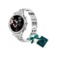 Manta Smartwatch Sieviešu viedpulkstenis Diamond Lusso sudraba Yes rokassprādze Damski srebrny bransoletka