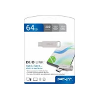 Pendrive Pny 64Gb Usb 3.2 Duo-Link P-Fdi64Gdulinktyc-Ge