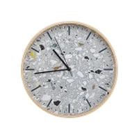 Beliani Sienas pulkstenis 31 cm Pelēks Gordola Zegar szary