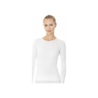 Brubeck Ls00900A Sieviešu T-Krekls ar garām piedurknēm Comfort Cotton balts M Koszulka damska