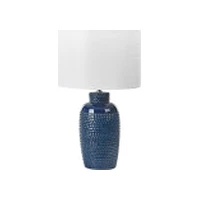 Galda lampa Beliani Keramikas galda zila Perlis Lumarko Lampa ceramiczna niebieska