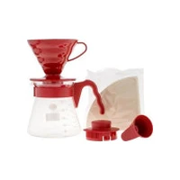 Hario kafijas pagatavošanas komplekti Vcsd-02R Sarkana krāsa Zestawy do parzenia kawy kolor czerwony