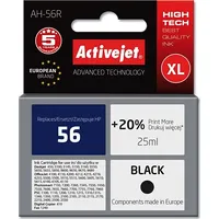 Activejet Ah-56R ink for Hp printer, 56 C6656A replacement Premium 25 ml black