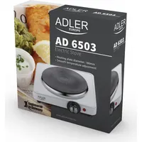 Adler Ad 6503 hob White Built-In Sealed plate 1 zones