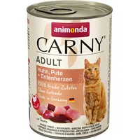 Animonda Carny Adult flavour chicken. turkey. duck hearts - wet cat food 400G Art498848