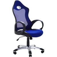 Beliani Krzesło biurowe iChair Niebieski 5386