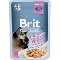 Brit Premium Cat Gravy Sterilised Fillets Salmon 85G Art498618