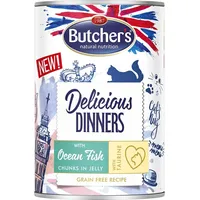 Butchers Delicious dinners Ocean Fish Chunks in jelly - wet cat food 400 g Art522436