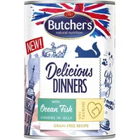 Butchers Delicious dinners Ocean Fish Chunks in jelly - wet cat food 400 g Art522436