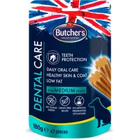 Butchers Dental Care - dental snack for medium sized dogs 180G Art281691
