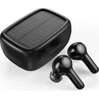 Choetech Słuchawki słuchawki bezprzewodowe Tws z panelem słonecznym czarny Bh-T09 6932112102522