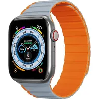 Duxducis Pasek magnetyczny Dux Ducis Strap Ld Version Apple Watch 4/5/6/7/Se/8/Ultra 44/45/49Mm szaro-pomarańczowy Dds1729