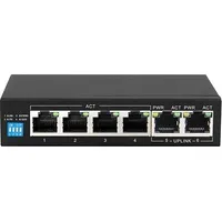 Extralink Switch Krios 4-Port Gbe Unmanaged 802.3Af/At 150W Poe  1Xrj45 Up-Link Ex.14305