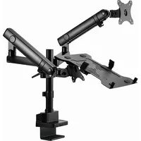 Gembird Ma-Da3-02 Desk mounted adjustable monitor arm with notebook tray Full-Motion, 17-32, up to 8 kg
