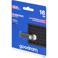 Goodram Flashdrive 16Gb Uno3 Silver Usb 3.2 Gen 1 Uno3-0160S0R11