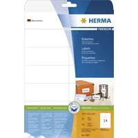 Herma Etykiety Premium 5057, A4, białe, 105 x 42,3 mm, papier matowy, 350 szt. 5057