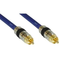 Inline Kabel Rca Cinch - 1M niebieski 89801P