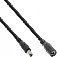 Inline Kabel zasilający Dc extension cable, plug male/female 5.5X2.5Mm, Awg 18, black, 5M 26905G