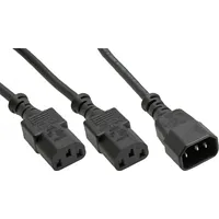 Inline Kabel zasilający Power koniczynka do laptopa Typ F 1X Iec-C14 2X Iec-C13 3M 16657K